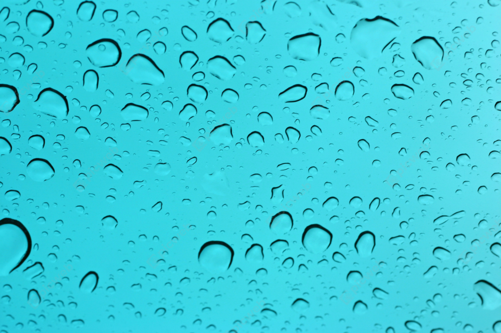 Капли воды на синем фоне скачать Капли воды на синем фоне