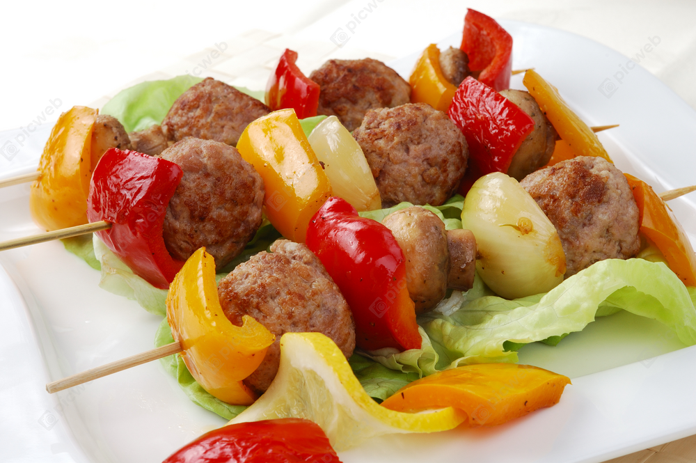 Шпажки с мясом и овощами скачать Шпажки с мясом и овощами