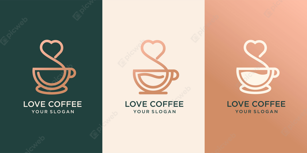 Логотипы для кофейни "LOVE COFFEE