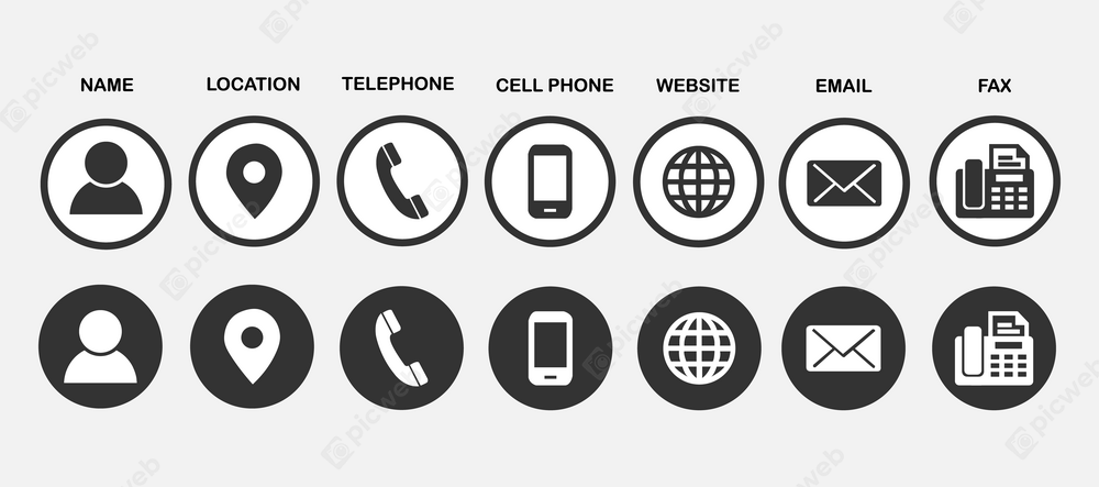 Иконки контактной информации скачать Иконки контактной информации