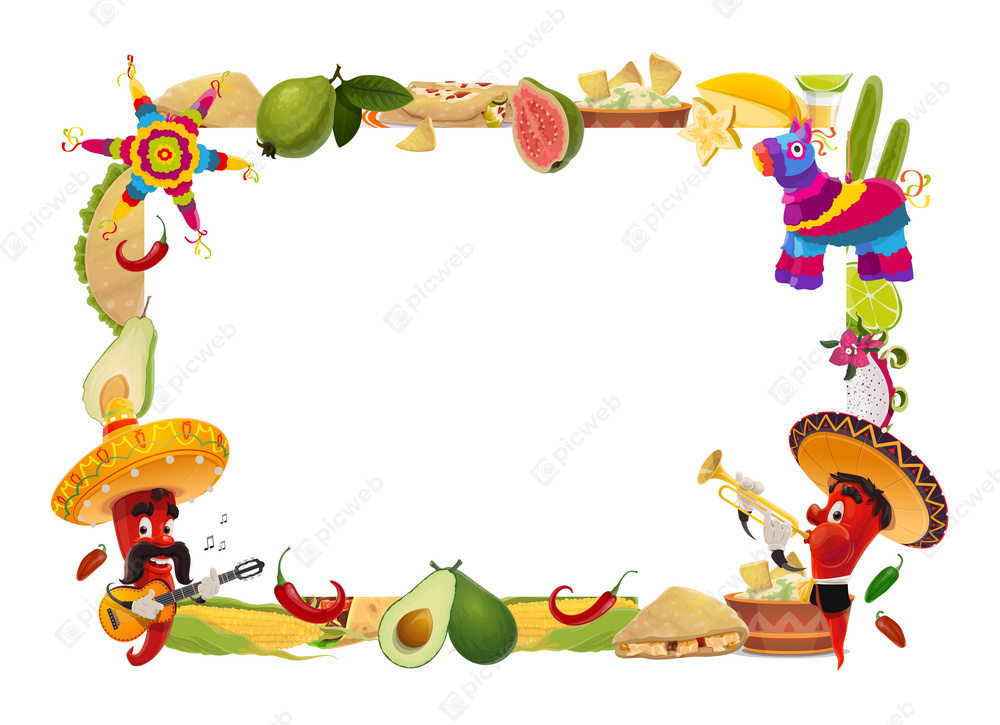 Рамка для праздника Cinco de Mayo скачать Рамка для праздника Cinco de Mayo