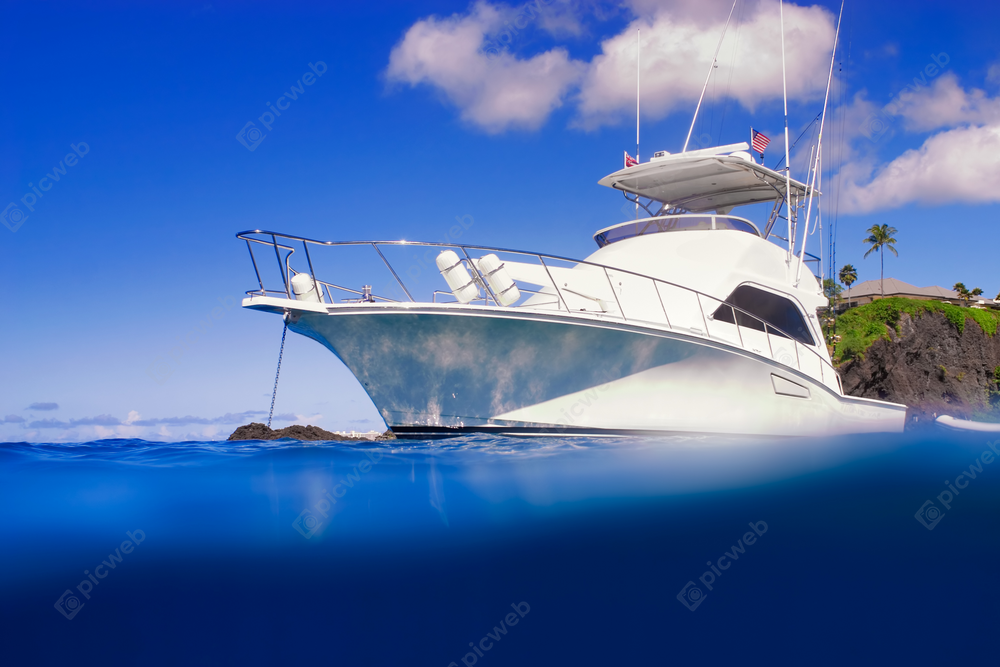 Катер на голубом море скачать Катер на голубом море